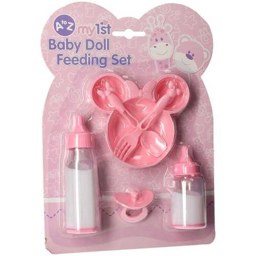 Baby girl doll feeding set - doll,