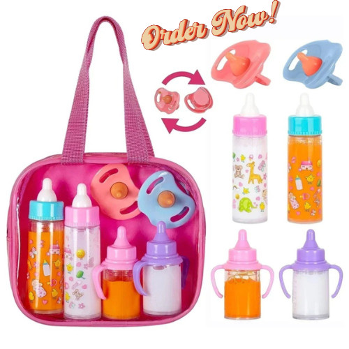 Doll feeding set magic - doll,