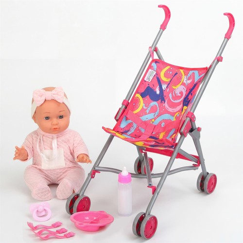 Baby doll with - with, buggy